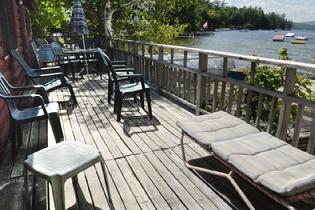 Deck on Newfound Lake