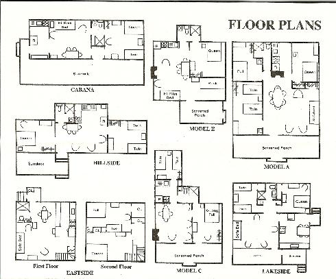 Sandybeach of Newfound floorplans