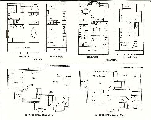 Cottage Rental Floor Plans